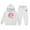 White, variant on Tracksuit Athletic Sweatsuits Sets 2 Piece Long Sleeve Printed Pullover Hoodie Sweatshirt Leggings Pants Winter Clothes Preppy Clothes for Girls 7-8 Years Boys Girls Fashion