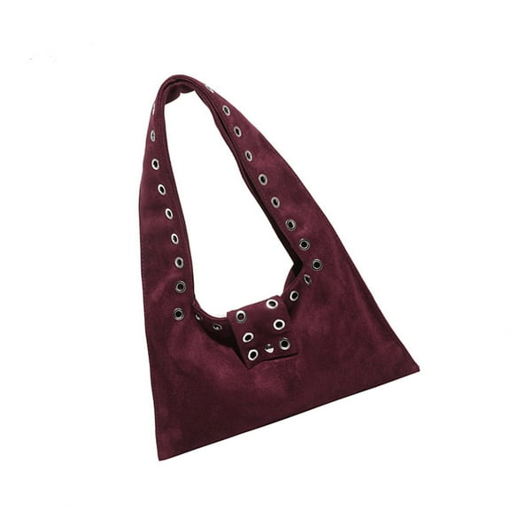Shoulder Bag for Women Suedes Clutches Purses Hobos Handbag with Zipper Closure Evening Underarm Purse Commuting Bag