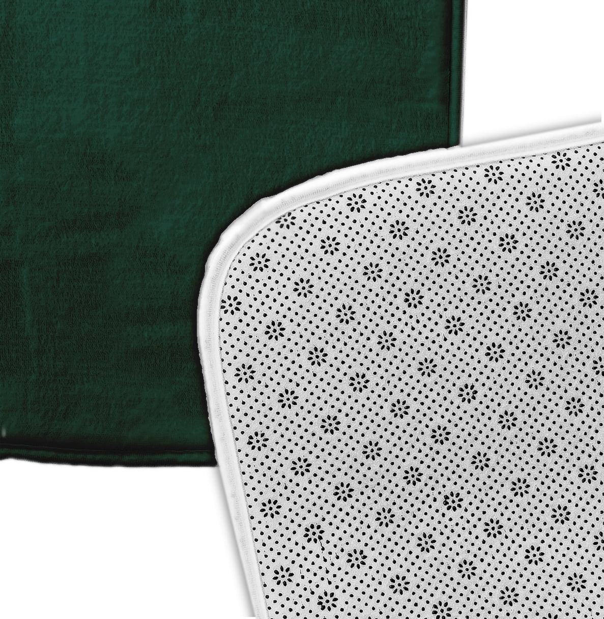 Simply Daisy 34" x 21" Plush Microfiber Green Football Bath Mat
