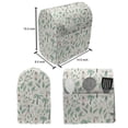 thumbnail image 4 of Rural Stand Mixer Cover, Vietnamese People in the Rainforest Palm Trees Exotic Jungle Foliage Travel, Kitchen Appliance Organizer Bag Cover with Pockets, 5 Quarts, Seafoam Rose Ivory, by Ambesonne, 4 of 4
