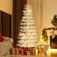 thumbnail image 2 of Costway 7 FT Artificial Xmas Tree Hinged Christmas Tree with 820 Coral-Like Branch Tips, 2 of 10