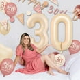 thumbnail image 6 of 30th Birthday Decorations for Girls, Retro Pink Balloons, 30th Birthday Banner, Triangle Flag Banner, 30th Birthday Balloons, Rose Gold White Sand Nude Balloon Set, 6 of 7