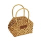 thumbnail image 5 of Cesta de flores tejida a mano Cesta de regalo decorativa con virutas de madera Cesta de mimbre hecha a mano Marrón, 5 of 8