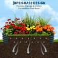 thumbnail image 3 of AKDSteel Bac de Jardin Surélevé Grand Kit Ovale avec Pattes et Roues Robustes, Jardinière Surélevée d'Extérieur en Acier Galvanisé Solide pour Cultiver des Fleurs Ou des Légumes à l'Intérieur et à l'Extérieur, 3 of 8