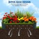 thumbnail image 3 of Yeshouse Cama de jardín elevada ovalada grande con patas y ruedas, jardinera de acero galvanizado grueso, ideal para jardinería en interiores y exteriores, flores y verduras, 3 of 8