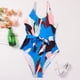 thumbnail image 5 of Bañador de bikini de una pieza con relleno y estampado superpuesto de talla grande para mujer Fridja  nalpqowj24250, 5 of 9