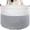 Gray & White, variant on 90L Extra Large Blanket Basket for Living Room - Cotton Rope Laundry Hamper Woven Baskets XXL Storage Bin with Handles for Dirty Clothes, Kids, Pets, Toys, Bedroom, 23'' x 23'' x 13'', White & Brown