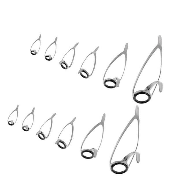 Varilla de Reparación Cerámica 12 Piezas con Guías de Caña de Pescar shamjiam