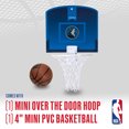 thumbnail image 2 of Franklin Sports NBA Minnesota Timberwolves Mini Over the Door Basketball Hoop - Kids Indoor Mini Basketball Hoop + Basketball - NBA Fan Shop Hoop for Bedroom + Office - Over the Door Mini Hoop Set, 2 of 11