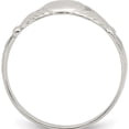 thumbnail image 2 of Sterling Silver Solid Claddagh Ring (Size 7) Made In India qr957-7, 2 of 5