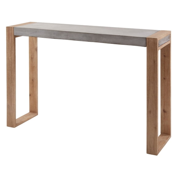 Elk Home Paloma 13.8" Wood and Lightweight Concrete Console Table in Gray