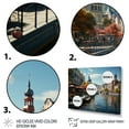 thumbnail image 3 of Designart "Germany Waterfront beauty City I" Cityscapes Floater Framed Wall Art Living Room, 3 of 7