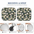 thumbnail image 5 of Picia Flowers 2 Piece Car Windshield Sun Shade Foldable | Foldable Sun Shield for Front Window Blocks UV Rays and Keeps Your Vehicle Cool-Large, 5 of 7