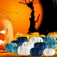 thumbnail image 5 of 12 Uds Mini calabazas de terciopelo conjunto de calabazas artificiales relleno de cesta calabaza de espuma para el Festival de Acción de Gracias de perfecl accesorios de calabaza, 5 of 5