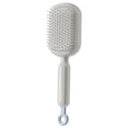 thumbnail image 1 of Cepillo de pelo retráctil autolimpiante con masaje de cojín de aire para el cuero cabelludo, cabezal grande, agarre ergonómico y antiestático, para todo tipo de cabello, uso en casa y de viaje, 1 of 3