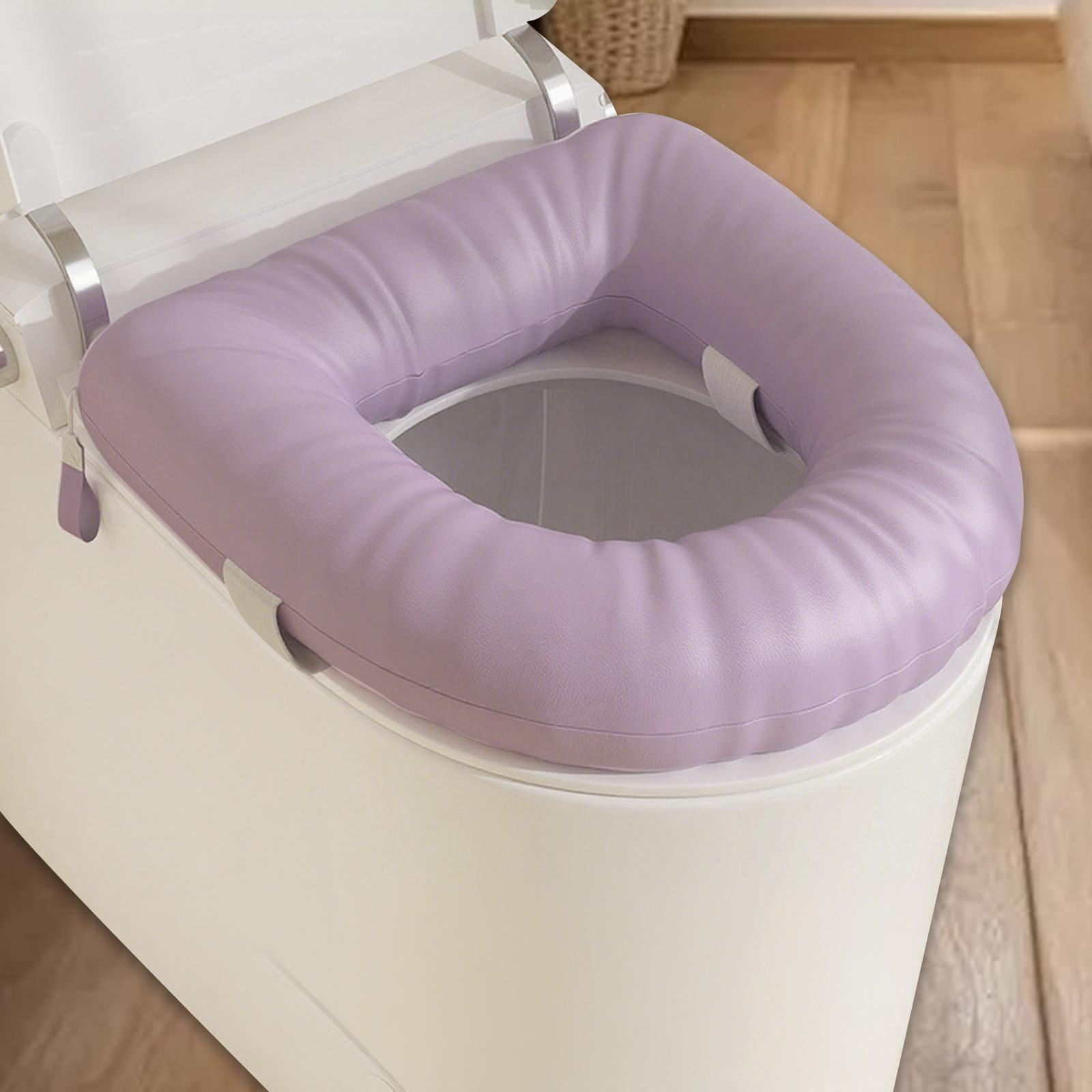 Raised Toilet Seat Soft Cushion Universal Pad Waterproof Easy Clean EVA for Elderly Bathroom Home Use
