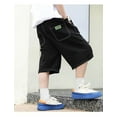 thumbnail image 4 of Stretch Cargo Shorts BlackWork Shorts Elastic Waist School Kids Boys Athletic Shorts Boys Basketball Shorts Size 6-7 Years Summer&nbsp;Clothing, 4 of 6