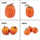 thumbnail image 4 of Halloween decoración Calabazas artificiales variadas, mini hojas de arce artificiales falsas para Halloween, 7 piezas, 4 of 6