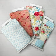 The Pioneer Woman 44" x 4 Yard Cotton 4 Piece Sweet Rose Precut Bundle Fabric, Multicolor