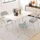 thumbnail image 5 of 4-pack beige folding sillas: padded cushion & back, metal frame, holds up to 350 lbs - suitable para home, oficina, indoor & outdoor events, 5 of 9