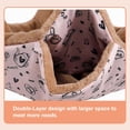thumbnail image 4 of Zoowhale Double Layer Hammock Sleeping Bag Small Animal Pet Hamster Rat Ferret Guinea Pig Rabbit Plush Hanging Hammock Bunk Bed Play Spaces Supplies, 4 of 6