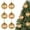 Golden baseball, variant on 6PCS Sports Theme Tree Decorations Balls, 6PCS Football Christmas Ornaments Set, Hanging Balls for Xmas, Home & Office Holiday Decor
