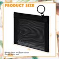 thumbnail image 2 of Bolsas de malla Jexine, minibolsa con cierre, portátil, de belleza, color negro, 12,7 x 10 cm, 2 of 7