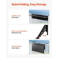 thumbnail image 6 of Balcony Hanging Table 12 x 48 in Outdoor Patio Railing Bar Table Foldable, 6 of 7