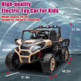 thumbnail image 3 of FINITO 24 V Powered Ride-On Toy UTV 4WD Car with Remote Control and LED Lights, 3 of 6