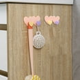 thumbnail image 4 of Floleo Clearance Heart Shaped Multifunctional Hooks for Clothes Hats Towels, Strong Adhesive Wall Hooks for Bathroom Kitchen, No Damage Space Saving Organizer, 4 of 6