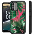 thumbnail image 1 of Compatible with Nokia G400 5G Hybrid Fusion Guard Phone Case Cover (Pink Tropical Leaf), 1 of 3