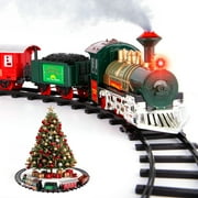 ArtCreativity Deluxe Battery-Operated Train Set for Kids Ages 3-8, 4 Cars with Tracks, Durable Plastic, Holiday Christmas Toy, Character Train