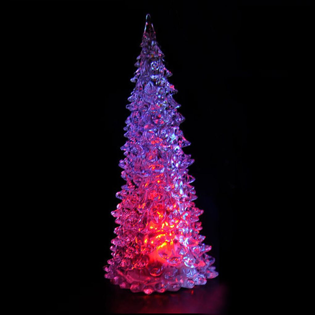 LED Battery Decorative Colour Changing Desk Table Top Christmas Tree 13cm tall 
