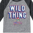 thumbnail image 3 of Major League - Wild Thing - Toddler And Youth Raglan Graphic T-Shirt, 3 of 5