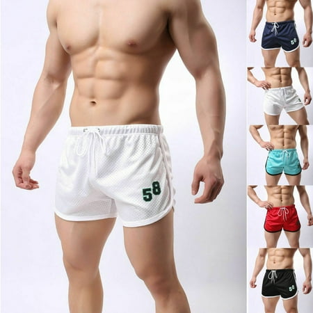 New Summer Men's Shorts Running Mesh Jogging GYM Trunks Short Pants Athletic Sports Boxers Beachwear Plus Size M-3XL