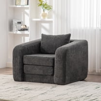 Jopat Modular Folding Sofa Chair,Convertible Floor Couch with Armrest & Backrest, Sleeper Lounge Accent Chair for Apartment Living Room Bedroom Dorm,Gray