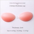 thumbnail image 2 of Sujetador invisible de silicona 3 veces de grosor con tirantes desmontables y autoadhesivo invisible para vestido Sujetador de silicona, 2 of 6