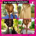 thumbnail image 5 of Hair elastic band, rubber band, soft elastic band, braided hair, 5 of 6