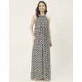 thumbnail image 2 of Moomaya Stylish Sleeveless Ikat Halter Neck A-Line Rayon Dress - Beachwear, 2 of 9
