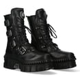 thumbnail image 2 of New Rock WALL373-S6 Unisex Black Leather Gothic Boots, 2 of 8