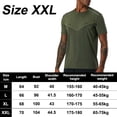 thumbnail image 2 of Top para correr Hombres Camisas casuales Entrenamiento Liso Gimnasio Absorbe la humedad Camisetas atléticas activas de manga corta, 2 of 6