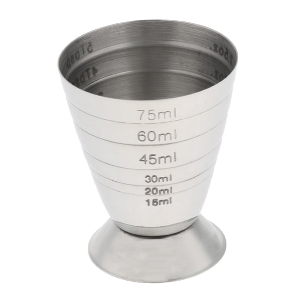 75 Ml Cóctel Mezclador De Bebidas Taza De Medición Jigger Medidor Herramientas Vino Sunnimix Bar Jigger de acero inoxidable