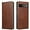Brown, variant on Magnetic Closure Flip Wallet Leather Phone Case Shockproof Durable Card Holder Deluxe PU Cover for Google Pixel 6 7 Pro 7A 6A 5A 4A 3A XL Pixel 5/4/3 Blue