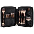 thumbnail image 3 of MAANGE 20 piezas pinceles de maquillaje profesionales + bolsa de almacenamiento base en polvo rubor sombra de ojos cepillo herramienta organizadora de mezcla de belleza, 3 of 5