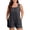 Dark Gray, variant on Women Sleeveless Scoop Neck Loose Fit Romper with Pockets Casual Summer Outfit