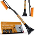 thumbnail image 1 of Xtremeauto Ice Scraper Snow Brush - 2 in 1 Car Windscreen Window Long Scraper Brush Car Ice Scraper For Windscreen Foam Grip Car Window Scraper With Long Handle 27 Detachable Icescraper, 1 of 5