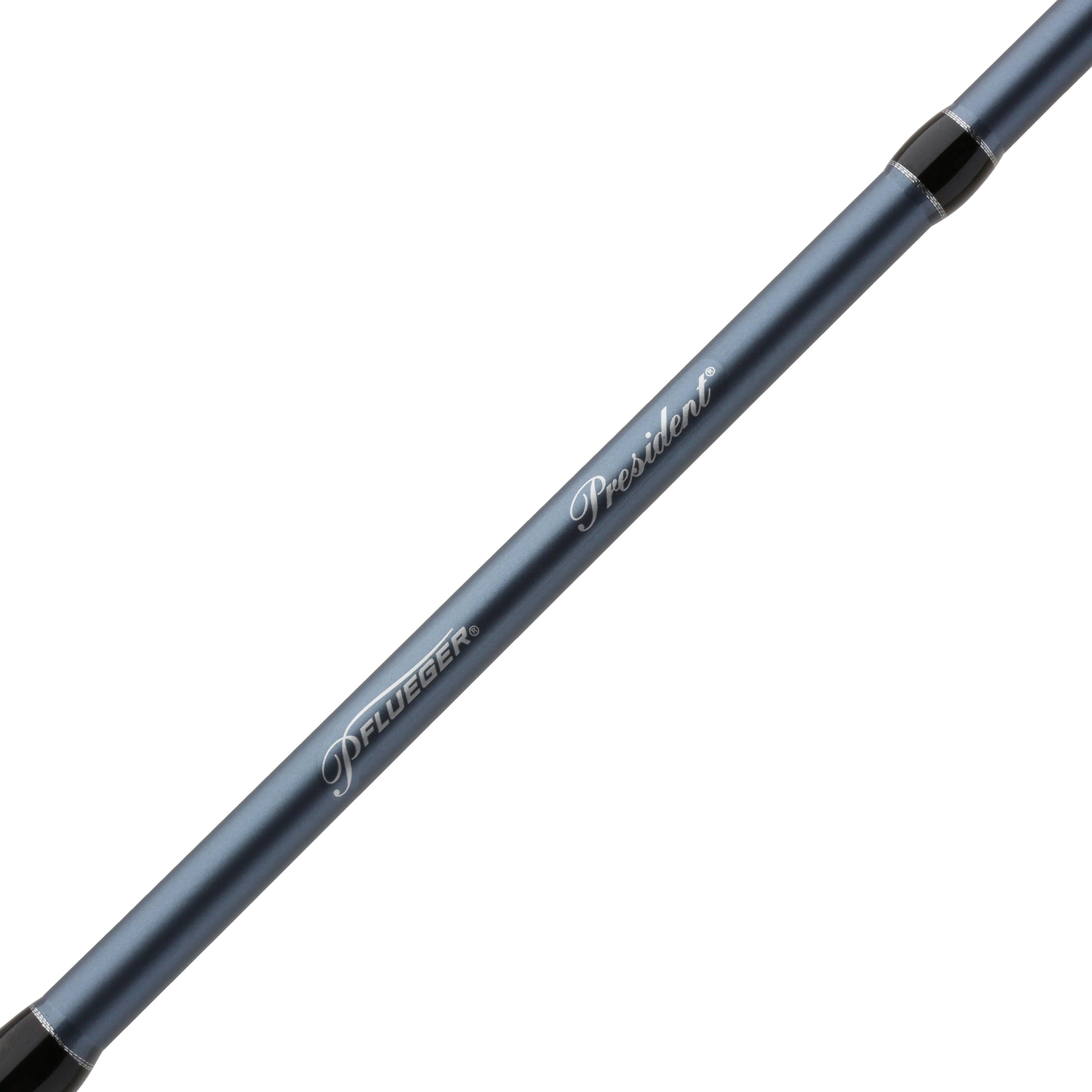 Pflueger President Baitcast Fishing Combo, 7' Medium Heavy Rod, Left-Handed Reel