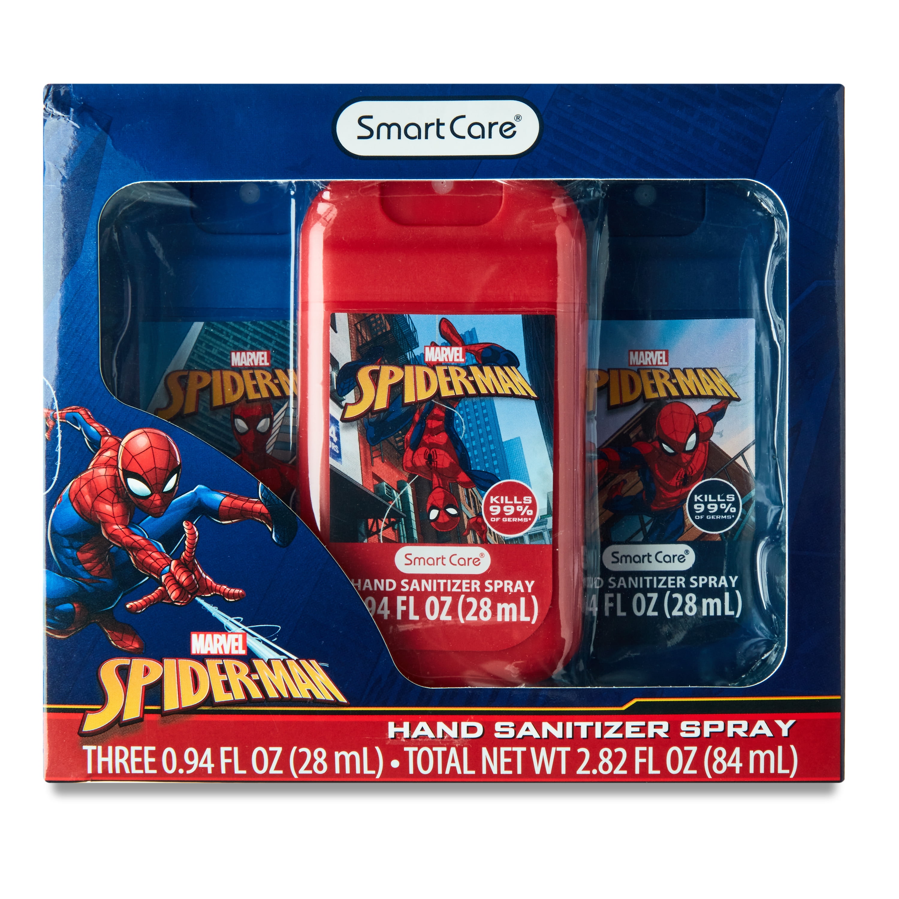 Smart Care Spider-Man Hand Sanitizer Spray for Children, 3 Pack