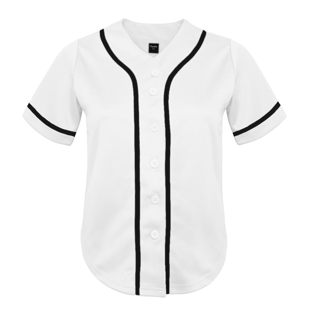 white button up jersey