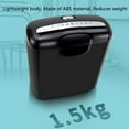 thumbnail image 6 of 6-Sheet Paper Shredder with 10L Wastebasket - Heavy Duty Cross-Cut Shredder for Home Office Black, 6 of 10